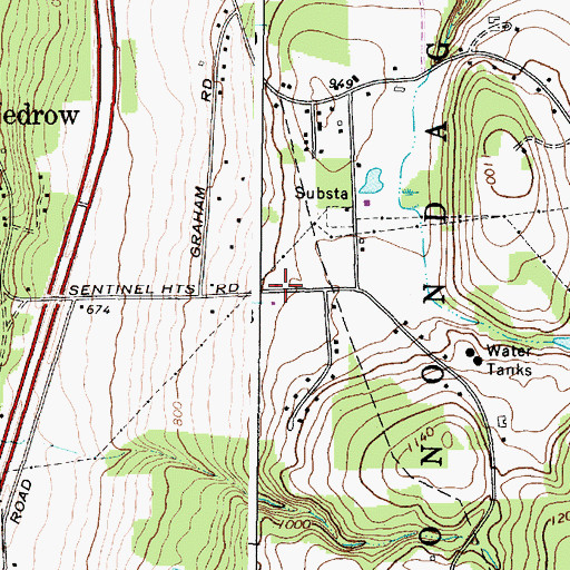 Topographic Map of School Number 24 (historical), NY
