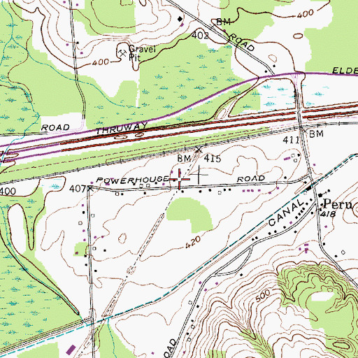 Topographic Map of School Number 5 (historical), NY