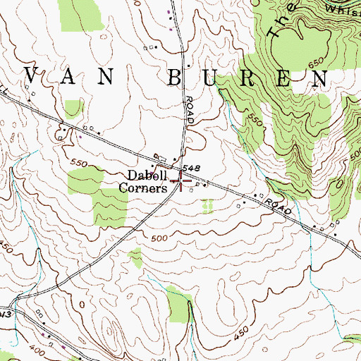Topographic Map of School Number 5 (historical), NY
