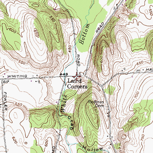 Topographic Map of School Number 7 (historical), NY