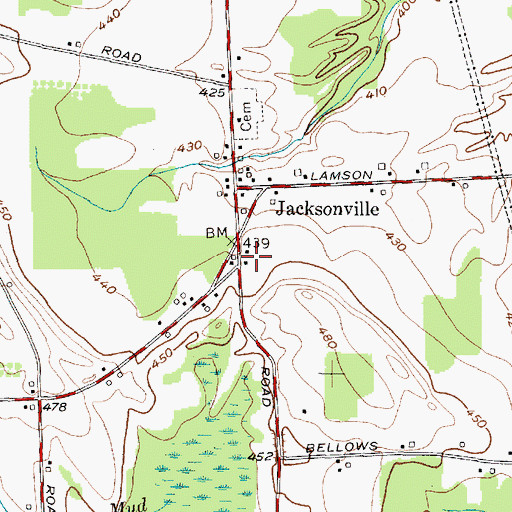 Topographic Map of School Number 7 (historical), NY