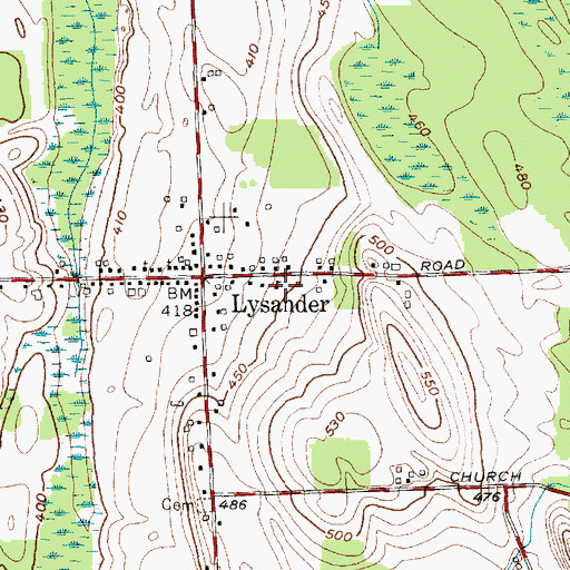 Topographic Map of School Number 17 (historical), NY