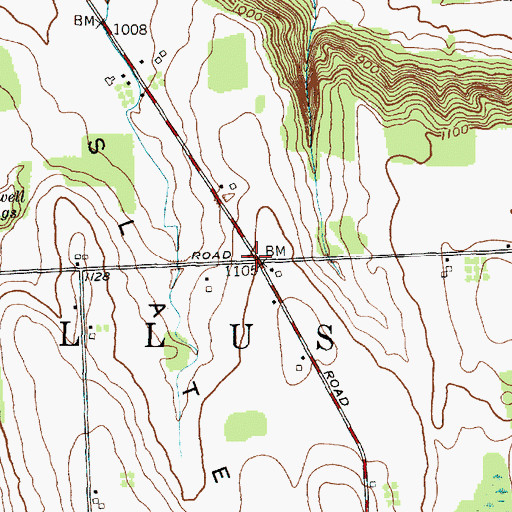 Topographic Map of School Number 4 (historical), NY