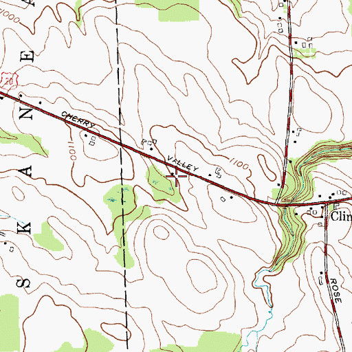 Topographic Map of School Number 8 (historical), NY