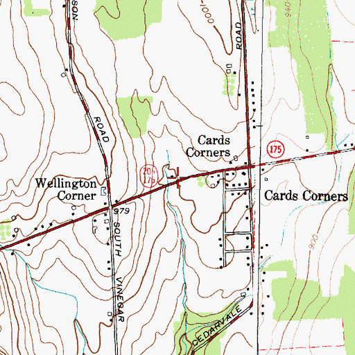 Topographic Map of School Number 8 (historical), NY