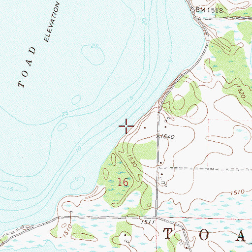 Topographic Map of Finn Post Office (historical), MN