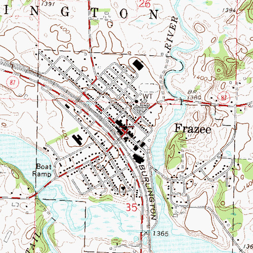 Topographic Map of Dakota Clinic Ltd, MN