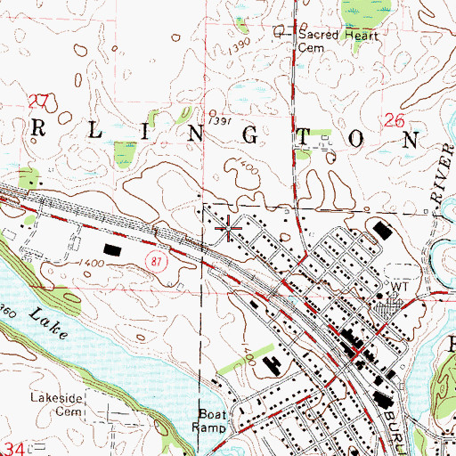 Topographic Map of Harvest Fellowship Church, MN