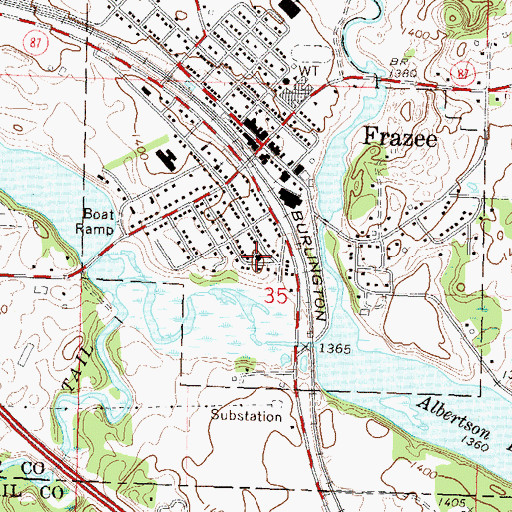 Topographic Map of Bethlehem Lutheran Church, MN