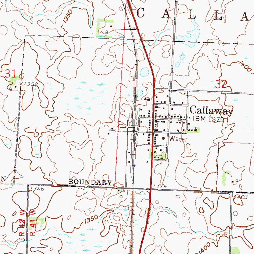 Topographic Map of Immanuel Lutheran Church, MN