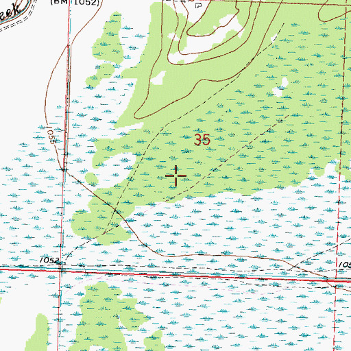Topographic Map of Lost River State Forest, MN