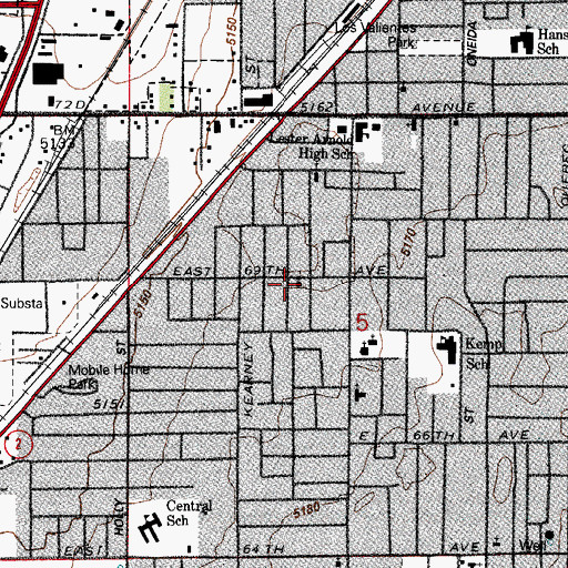 Topographic Map of Soul Care Full Gospel Center, CO