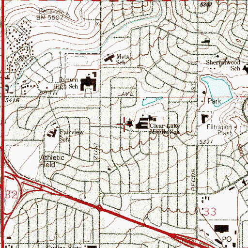 Topographic Map of Church of Jesus Christ of Latter - Day Saints, CO