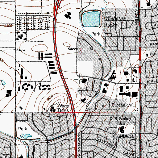 Topographic Map of Church of Jesus Christ of Latter Day Saints, CO
