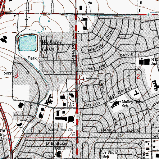 Topographic Map of Northside Baptist Church, CO