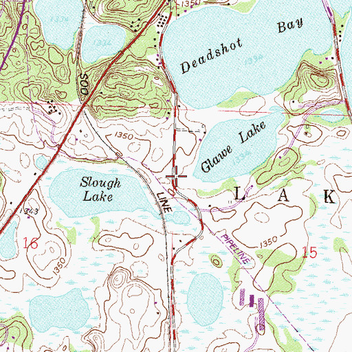 Topographic Map of Country Campground, MN