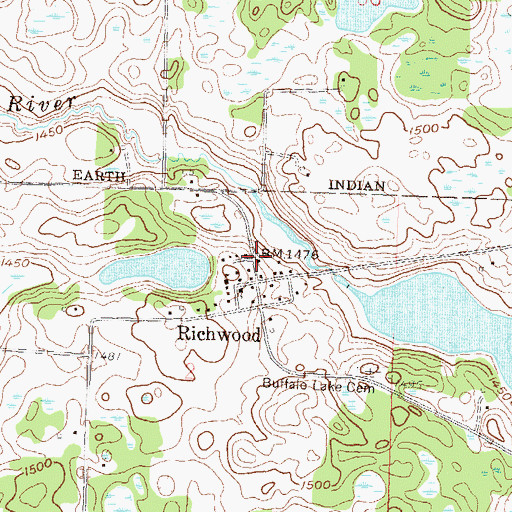 Topographic Map of Northern Lights Tabernacle Church, MN
