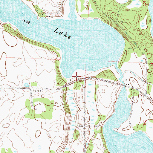 Topographic Map of Buffalo Lake Campground, MN