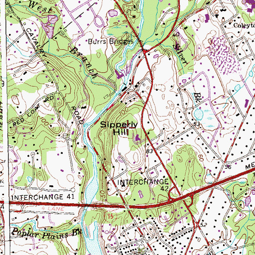 Topographic Map of Sipperly Hill, CT