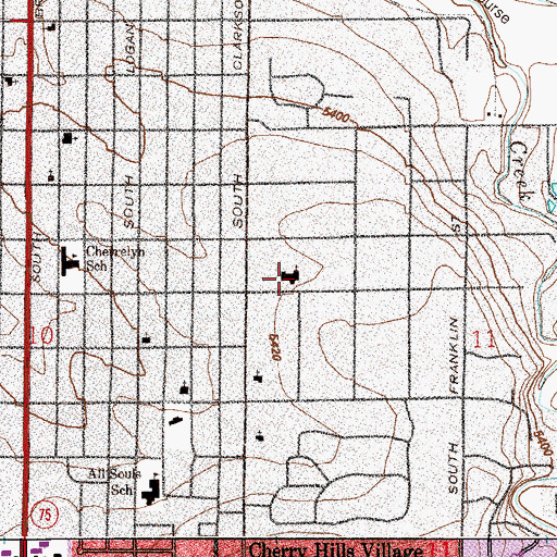 Topographic Map of Church of Jesus Christ of Latter - Day Saints, CO