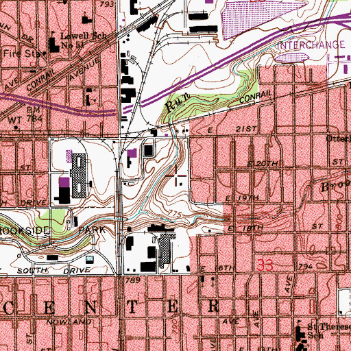 Topographic Map of Forest Manor Park, IN