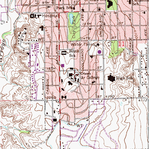 Topographic Map of Macdonald Hall, CO