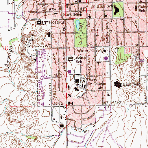 Topographic Map of Koshare Indian Museum, CO