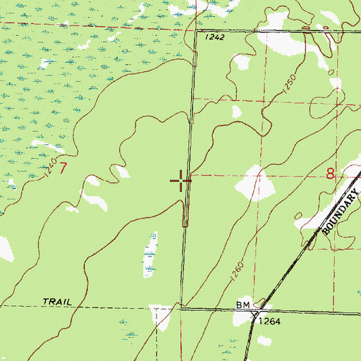 Topographic Map of Bartin Post Office (historical), MN