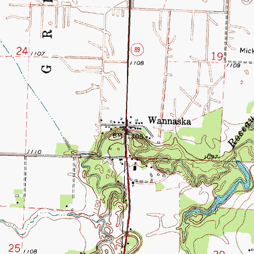 Topographic Map of Riverside Lutheran Church, MN