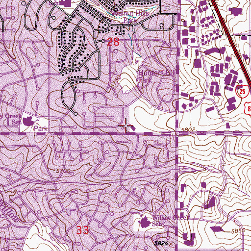 Topographic Map of Good Shepherd Episcopal Church, CO