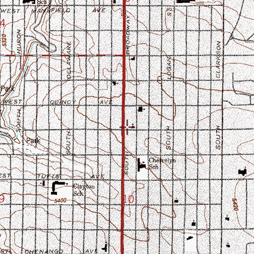 Topographic Map of Seventh - Day Adventist Reformed Church, CO