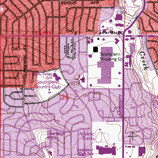 Topographic Map of Church of Jesus Christ of Latter Day Saints, CO