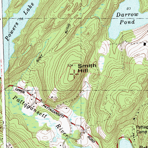 Topographic Map of Smith Hill, CT