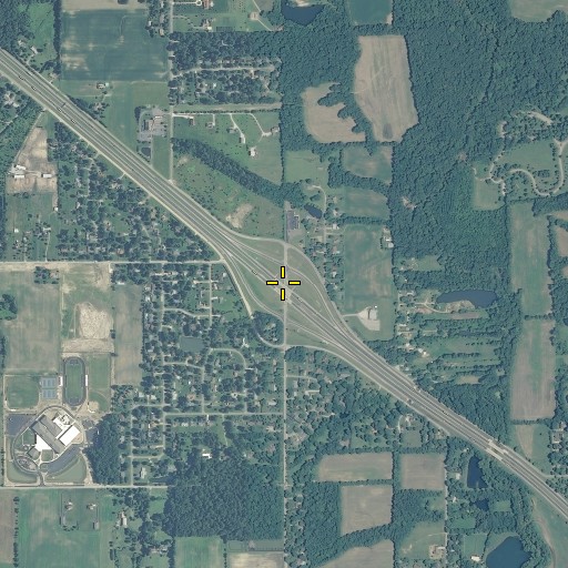 Aerial/Satellite Image of Exit 99, IN