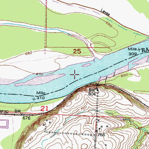 Topographic Map of Sheep Nose Bend, MO