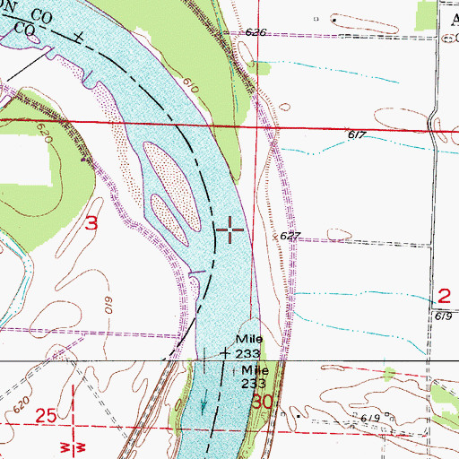 Topographic Map of Wilhoite Bend, MO
