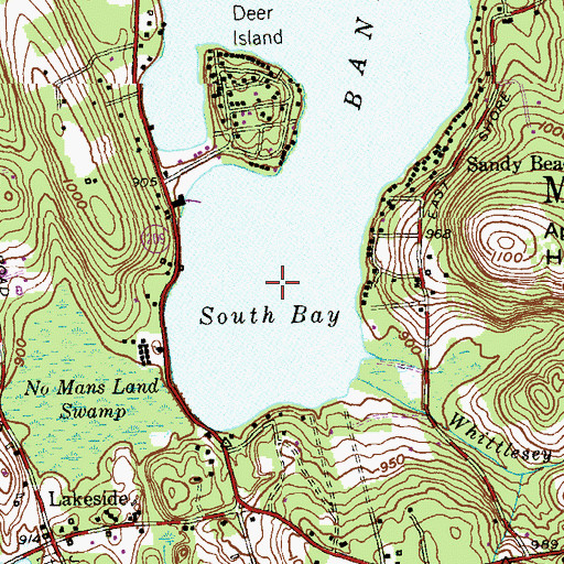 Topographic Map of South Bay, CT