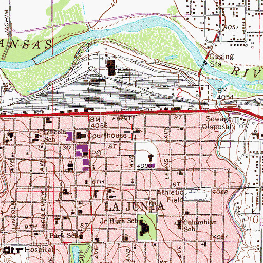 Topographic Map of Hubbard Chapel African Methodist Episcopal Church, CO