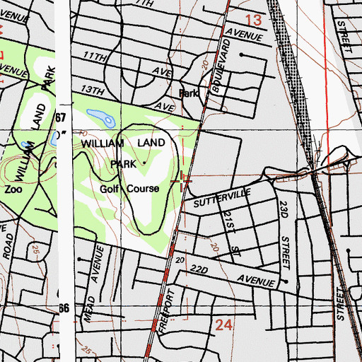 Topographic Map of Lillard Hall, CA
