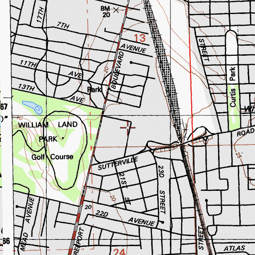 Topographic Map of Hoos Swimming Pool, CA