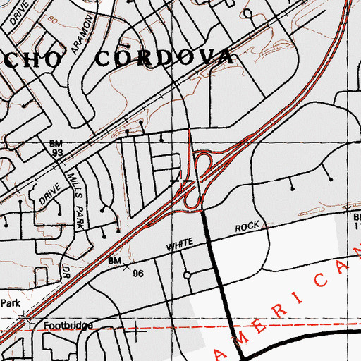 Topographic Map of Exit 17, CA