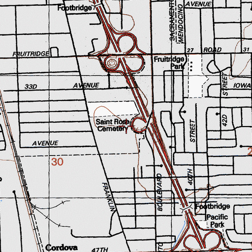 Topographic Map of Exit 295, CA