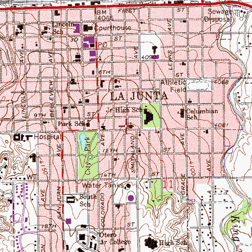 Topographic Map of Church of Christ, CO