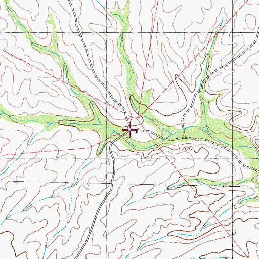 Topographic Map of Rancho Grande, TX