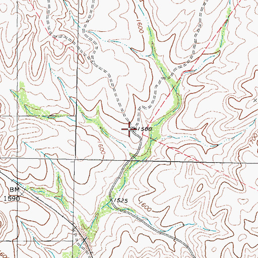 Topographic Map of Schnaubert Ranch, TX