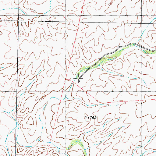 Topographic Map of Fisher Ranch, TX