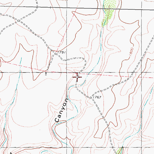 Topographic Map of Whitehead Ranch, TX