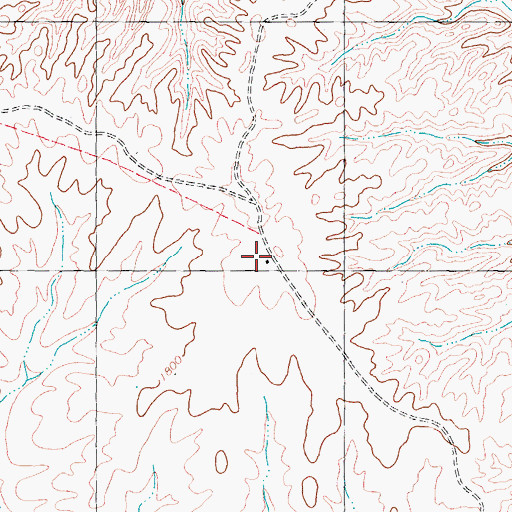 Topographic Map of Big Lozier Ranch, TX