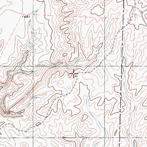 Topographic Map of Foster Ranch, TX