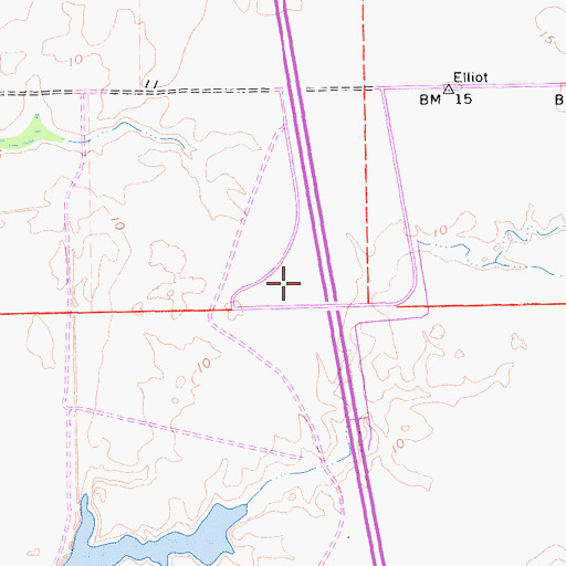 Topographic Map of Exit 506, CA